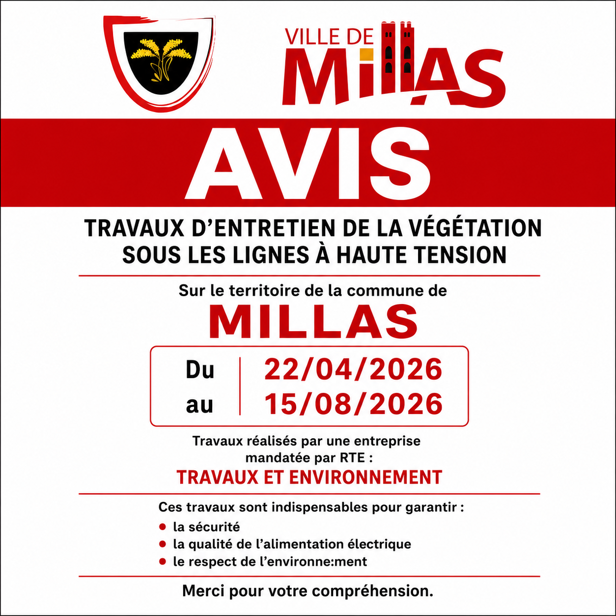 travaux route 2026
