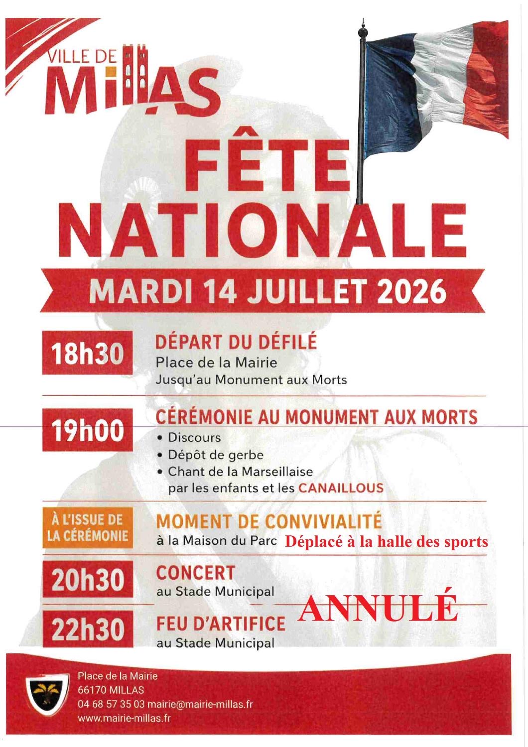 annulation feu artifice