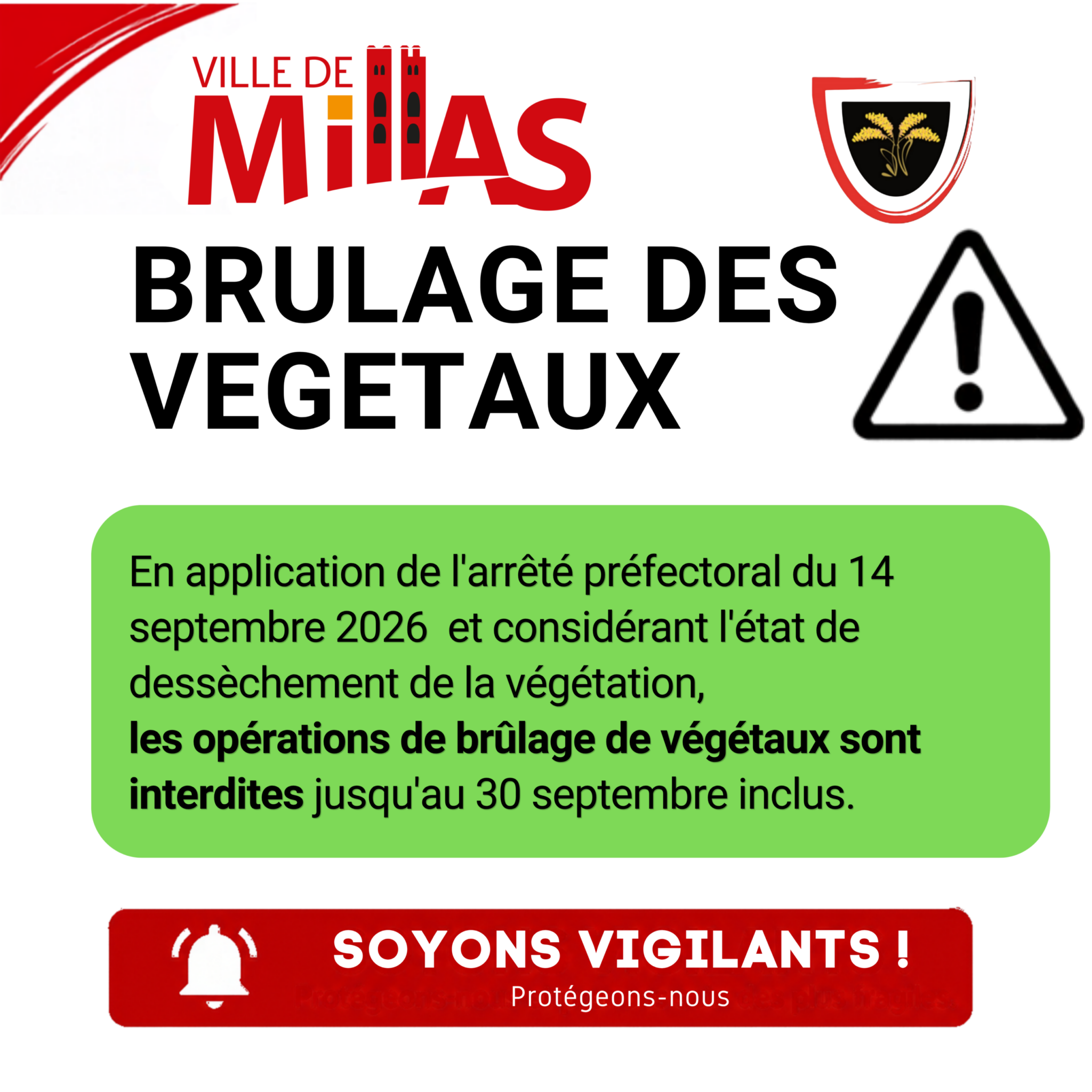 Brûlage végétaux